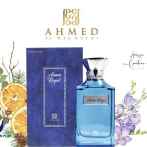 Ahmed Al Maghribi Azure Royal EXTRAIT DE PARFUM 100ml BATCH TERBARU — parfum unisex original BPOM, 100 ml