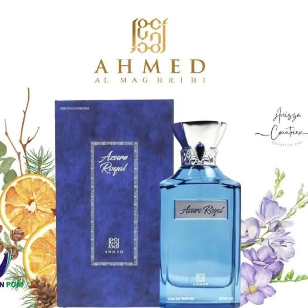 Ahmed Al Maghribi Azure Royal EXTRAIT DE PARFUM 100ml BATCH TERBARU — parfum unisex original BPOM, 100 ml