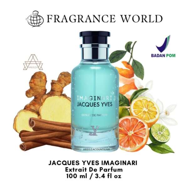 Fragrance World Jacques Yves Imaginari Extrait De Parfum for Unisex 100ml — parfum unisex original BPOM, 100 ml