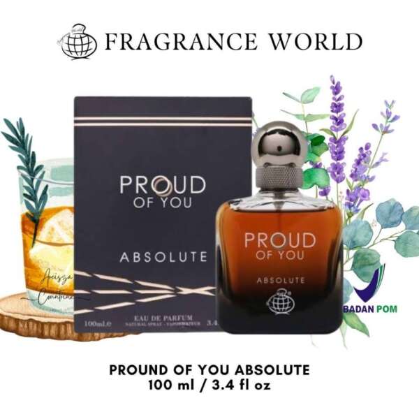 Fragrance World Proud of You Absolute for Men EDP 100ml — parfum pria original BPOM, 100 ml