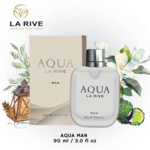La Rive Aqua Man EDT 90ml — parfum pria original BPOM, 90 ml