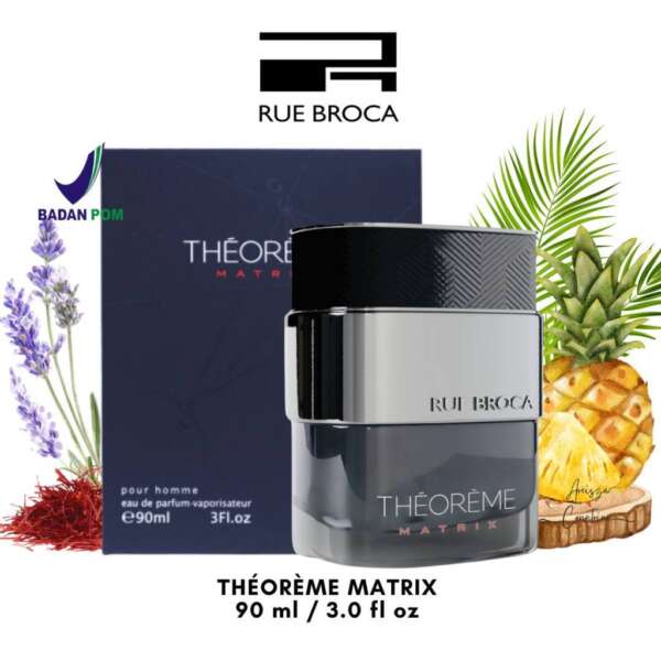 Rue Broca Theoreme Matrix EDP 90ml Aroma Woody Unik — parfum unisex original BPOM, 90 ml