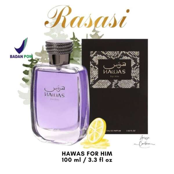 Rasasi Hawas For Him EDP 100ml Aroma Fruity Kuat