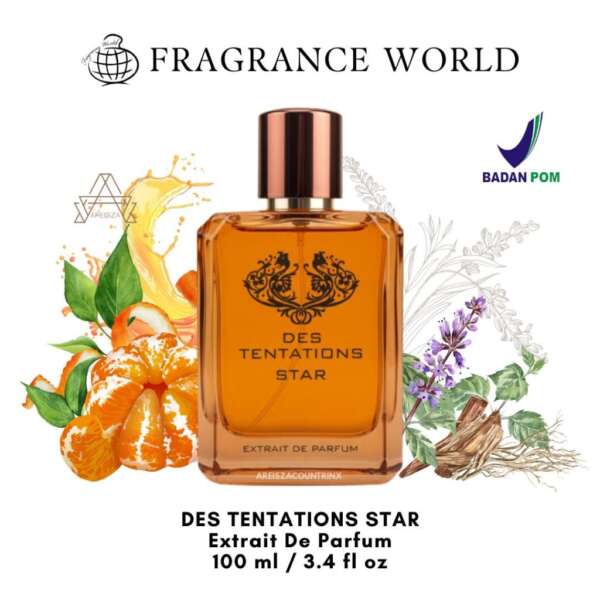 Parfum Fragrance World Des Tentations Star for Men Extrait De Parfum 100 ml